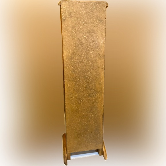 VTG CD GAME MEDIA ACCESSORY HOLDER WOODEN CABINET 5 CUBBY SHELF SHELVES 30 3/4” - Picture 3 of 15